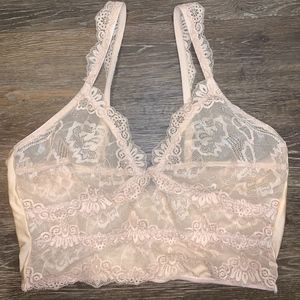 Nude lace bralette- NWOT